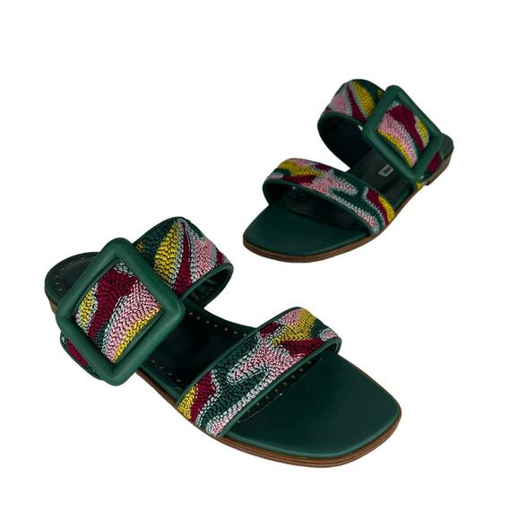 Manolo Blahnik Multicolor Sandals - Picture 6 of 14